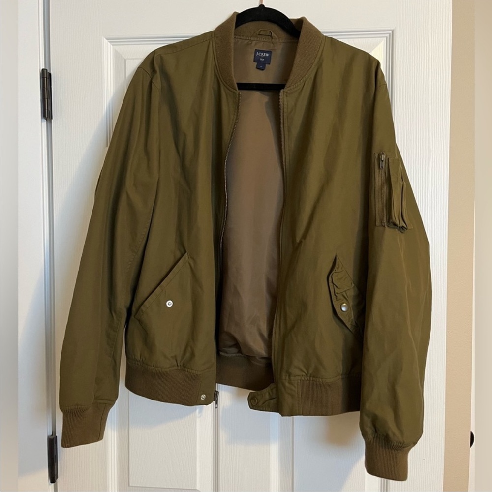 J. Crew Olive Green Bomber Jacket